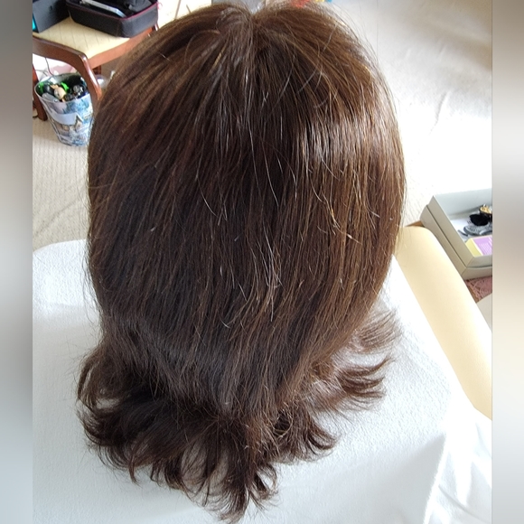Long Brown Human Hair Wig by Raquel  Welch - Picture 3 of 12